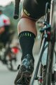 ALÉ Cyclingclassic socks - STRADA Q-SKIN  - black/yellow