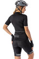 ALÉ Cycling short sleeve jersey - COLOR BLOCK LADY - black