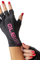 ALÉ Cycling fingerless gloves - SUNSELECT CRONO - pink/black