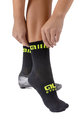 ALÉ Cyclingclassic socks - LOGO Q-SKIN  - black/yellow