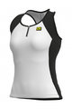 ALÉ Cycling sleeveless jersey - COLOR BLOCK LADY - white/black