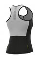 ALÉ Cycling sleeveless jersey - COLOR BLOCK LADY - white/black