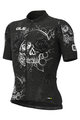 ALÉ Cycling short sleeve jersey and shorts - SKULL - black/white/light blue