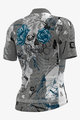 ALÉ Cycling short sleeve jersey and shorts - SKULL - black/white/grey/light blue