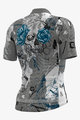 ALÉ Cycling short sleeve jersey - SKULL - light blue/grey