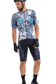 ALÉ Cycling short sleeve jersey - SKULL - light blue/grey