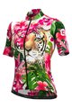 ALÉ Cycling short sleeve jersey - TIGER LADY - pink/green