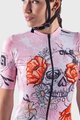 ALÉ Cycling short sleeve jersey - SKULL LADY - pink