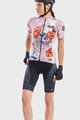 ALÉ Cycling short sleeve jersey and shorts - SKULL LADY - pink/black