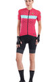 ALÉ Cycling short sleeve jersey - STARS LADY - pink/turquoise