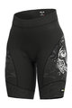 ALÉ Cycling short sleeve jersey and shorts - SKULL LADY - black/light blue