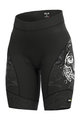 ALÉ Cycling shorts without bib - SKULL LADY - black