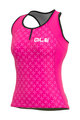 ALÉ Cycling sleeveless jersey - HELIOS LADY - pink