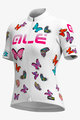 ALÉ Cycling short sleeve jersey - BUTTERFLY LADY - white