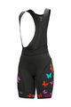 ALÉ Cycling bib shorts - BUTTERFLY LADY - black