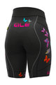 ALÉ Cycling short sleeve jersey and shorts - BUTTERFLY LADY - black/multicolour