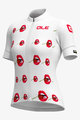 ALÉ Cycling short sleeve jersey and shorts - SMILE LADY - red/white