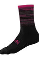 ALÉ Cyclingclassic socks - SCANNER - pink/black