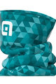 ALÉ Cycling neckwarmer - TRIANGLES - green/turquoise