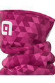 ALÉ Cycling neckwarmer - TRIANGLES - purple/pink