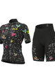 ALÉ Cycling short sleeve jersey and shorts - VERSILIA LADY - black
