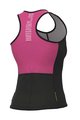 ALÉ Cycling sleeveless jersey - COLOR BLOCK LADY - pink/black