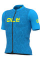 ALÉ Cycling short sleeve jersey - CROSS - light blue/yellow