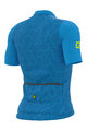 ALÉ Cycling short sleeve jersey - CROSS - light blue/yellow