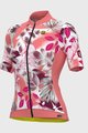 ALÉ Cycling short sleeve jersey - PR-S GARDEN LADY - pink/bordeaux/white