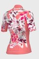 ALÉ Cycling short sleeve jersey - PR-S GARDEN LADY - pink/bordeaux/white
