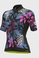 ALÉ Cycling short sleeve jersey - PR-S GARDEN LADY - black/blue/pink