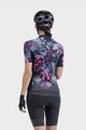 ALÉ Cycling short sleeve jersey - PR-S GARDEN LADY - black/blue/pink