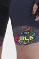 ALÉ Cycling overal - PR-R TATTOO LADY - black/orange/grey/blue/pink