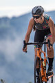 ALÉ Cycling overal - PR-R TATTOO LADY - black/orange/grey/blue/pink