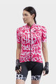 ALÉ Cycling short sleeve jersey - ALÉ SOLID RIDE LADY - white/red