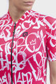 ALÉ Cycling short sleeve jersey - ALÉ SOLID RIDE LADY - white/red