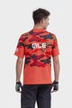 ALÉ Cycling short sleeve jersey - STAIN OFF ROAD MTB - red/brown/grey