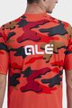 ALÉ Cycling short sleeve jersey - STAIN OFF ROAD MTB - red/brown/grey