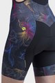 ALÉ Cycling bib shorts - SOLID CHIOS LADY - black/blue/yellow/pink