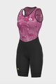 ALÉ Cycling bib shorts - VELOCITY INTEGR LADY - black/pink