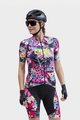 ALÉ Cycling short sleeve jersey and shorts - PR-R KENYA LADY - purple/light blue/pink/beige/blue