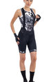 ALÉ Cycling bib shorts - TRAGUARDO LADY - black/white