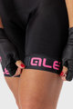 ALÉ Cycling bib shorts - TRAGUARDO LADY - pink/black