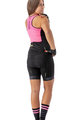 ALÉ Cycling bib shorts - TRAGUARDO LADY - pink/black