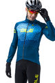 ALÉ Cycling thermal jacket - SUMMIT DWR - light blue/blue