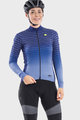 ALÉ Cycling winter long sleeve jersey - BULLET LADY WINTER - blue
