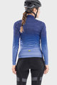 ALÉ Cycling winter long sleeve jersey - BULLET LADY WINTER - blue