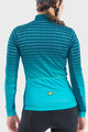 ALÉ Cycling winter long sleeve jersey - BULLET LADY WINTER - turquoise