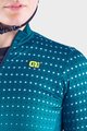 ALÉ Cycling winter long sleeve jersey - BULLET LADY WINTER - turquoise