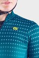 ALÉ Cycling winter long sleeve jersey - BULLET LADY WINTER - turquoise
